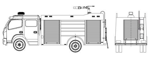 消防車上裝結構圖 消防車上裝結構圖