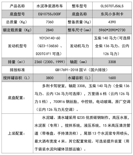 �����Ɩ|�L������ˮ�����{����܇,������CL5070TJS6LS��ˮ�����{����܇